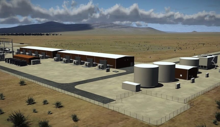 Artist’s rendering of the ACES green hydrogen project in Utah.