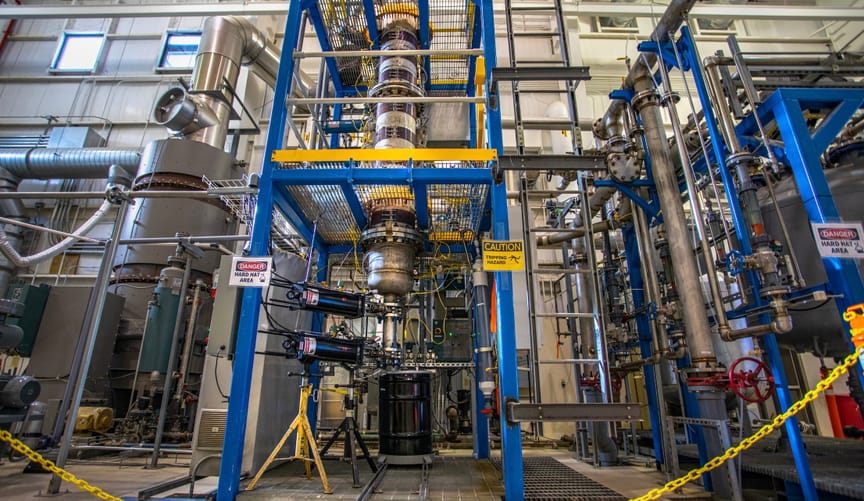 CarbonFree’s SkyCycle system at the company’s R&D center in San Antonio, Texas