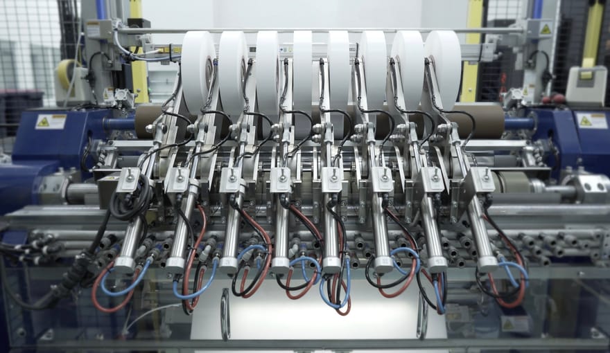 Entek’s lithium-Ion separator manufacturing equipment at its headquarters in Lebanon, Oregon