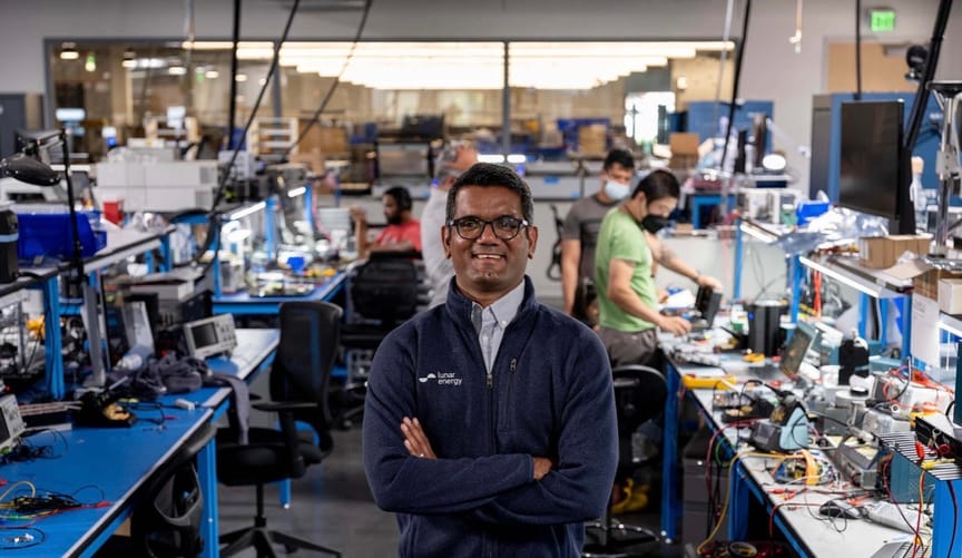 Lunar Energy CEO Kunal Girotra in the company's Mountain View, Calif. lab