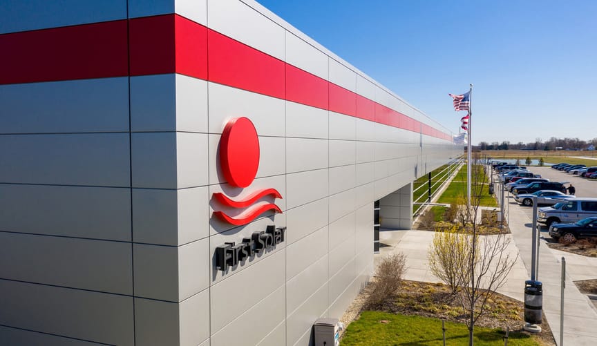 A large industrial manufacturing facility