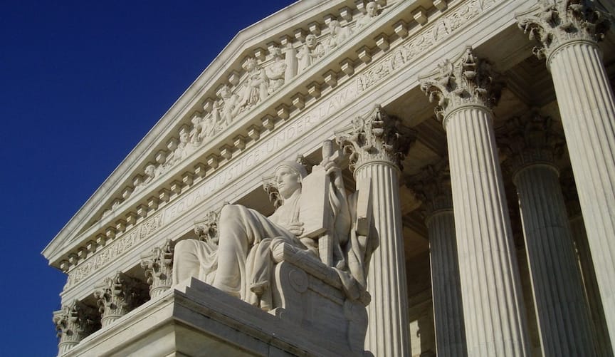 image of Supreme Court building taken on an angle