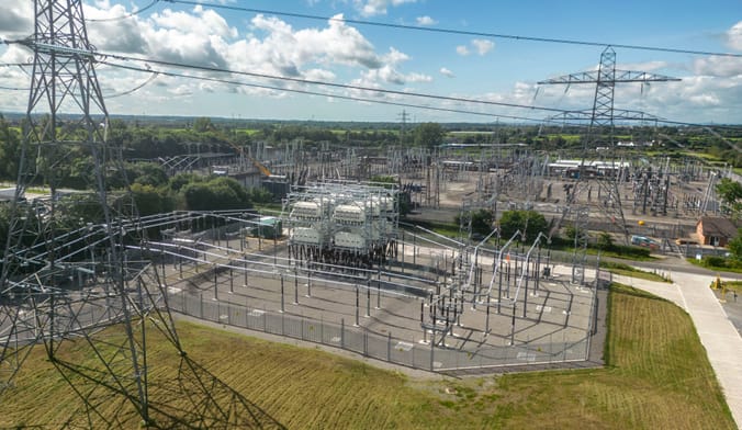 Smart Wires' SmartValve advanced power flow control devices at a substation of U.K. transmission grid operator National Grid
