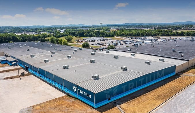 Tritium Charging's Lebanon, TN manufacturing facility from the air.
