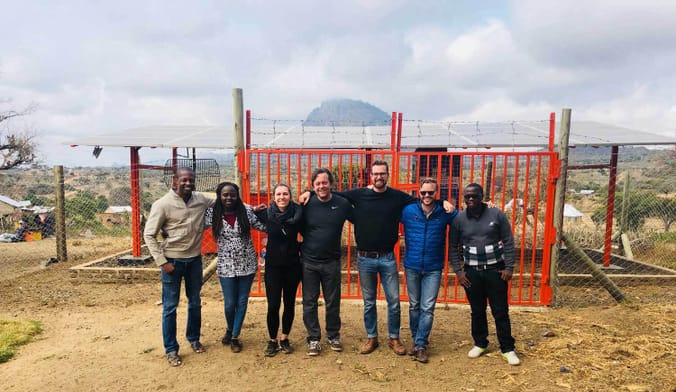 a minigrid groundbreaking ceremony